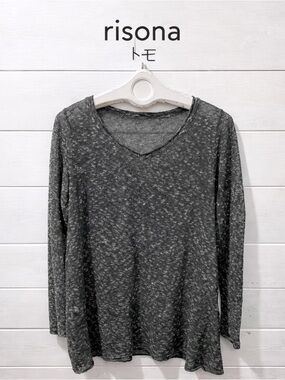 Sheer Mesh Knit Top – RISONA by Tomo Size 2) S/M